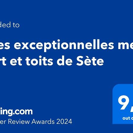 Vues Exceptionnelles Mer, Port Et Toits De Sète Exteriör bild