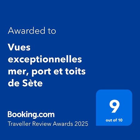Vues Exceptionnelles Mer, Port Et Toits De Sète Exteriör bild