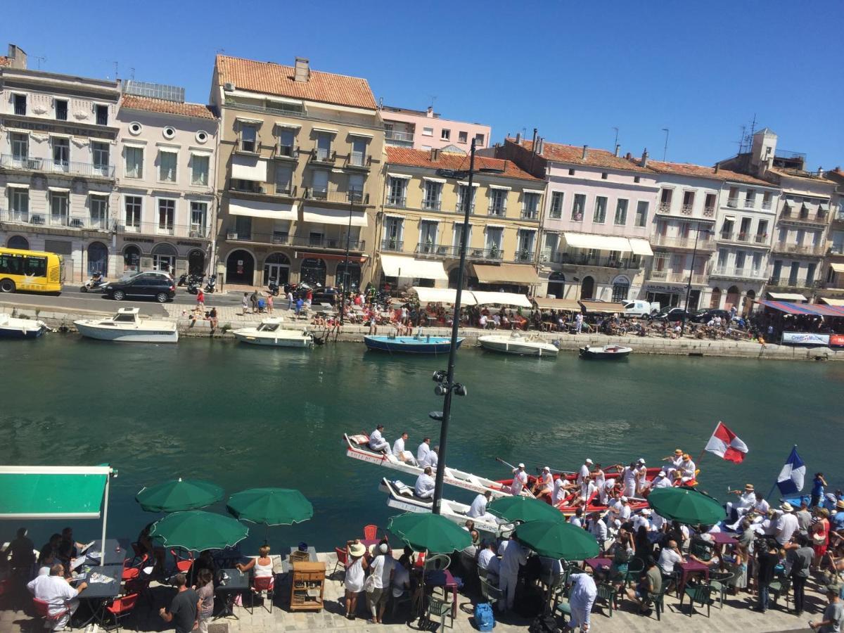 Vues Exceptionnelles Mer, Port Et Toits De Sète Exteriör bild